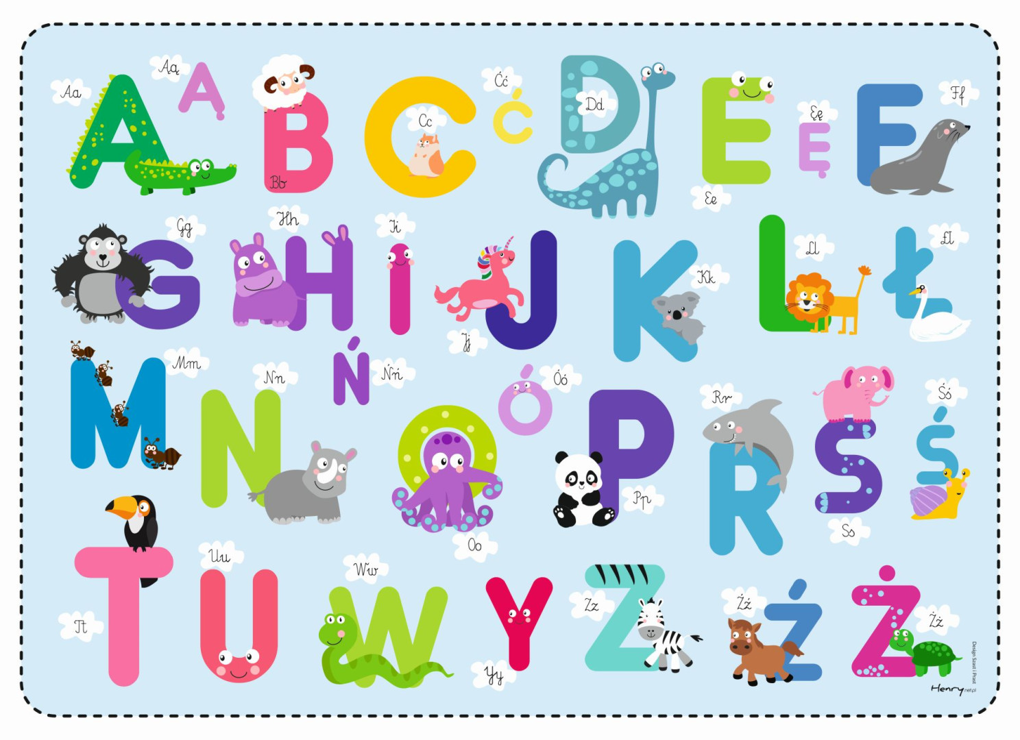 Podkład biurkowy Alfabet Henry